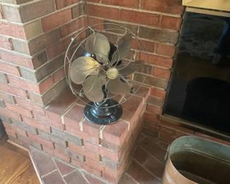 VERY NICE BRASS FAN.   WORKS