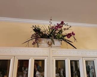 Detail of Cabinets 
Floral arrangement