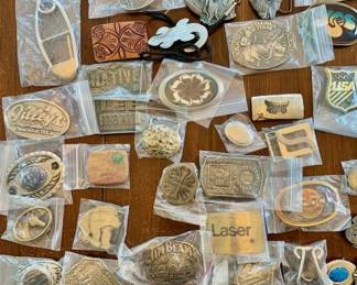 Massive belt buckle collection 