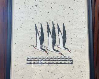 James McConnell "Mac" Anderson Original Block Print