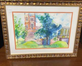 "Yazoo City" Watercolor by Deborah Wyatt and Emelie Hebert
