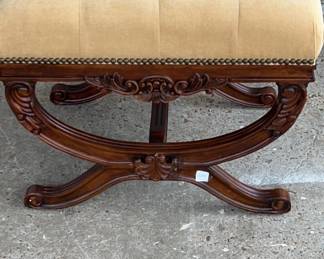 Frontgate Eliza Tufted Stool