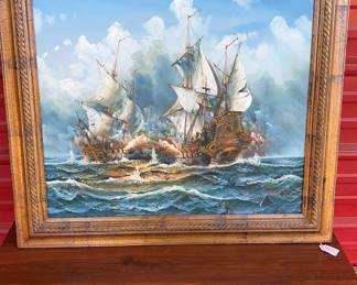 Ship Oil Painting