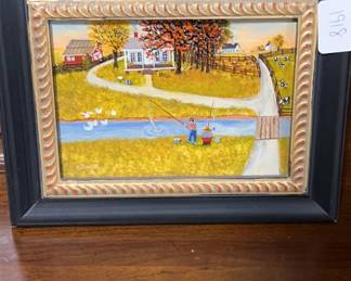 Primitive Village on Board by R. or A. Nowell