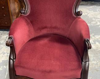 Walnut Victorian Recliner
