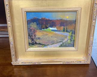 Bugg Hollow Hurt's Farm Oil on Board by Joel Knapp