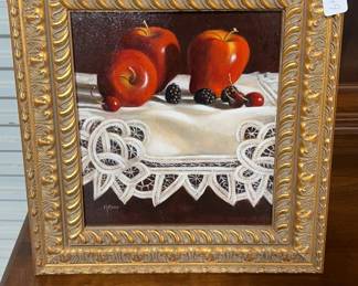 Lombardi Lace Oil on Board by Mike Box