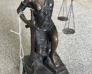Small Lady Justice Scales of Justice Bronze