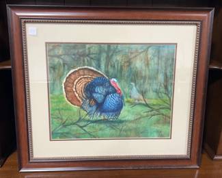 "Turkey Hunt" Watercolor by Gwin Robertson