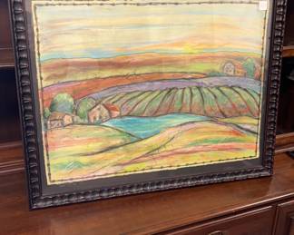 Pastel Landscape by Laura Schoolar