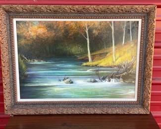 Oil on Canvas of River