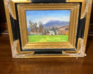 Hemet Valley Farm Oil on Board by Chris Jenkins