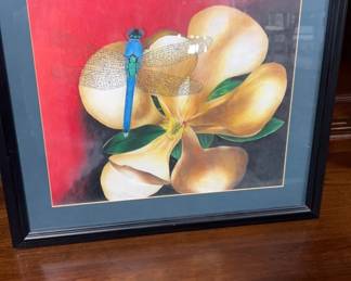 "Dragonfly and Magnolia" by Ryann Vincent