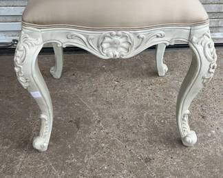 Frontgate French Carved Stool
