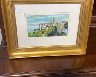 Italian Scene Watercolor by Jean Seymour Yarbrough