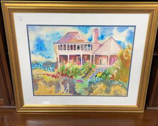 Watercolor of House by Emelie Hebert