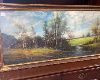 Pastel Landscape Signed Gates
