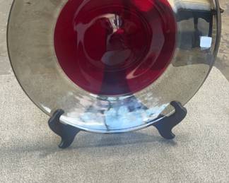 Signed Vetreria De Majo Murano Charger