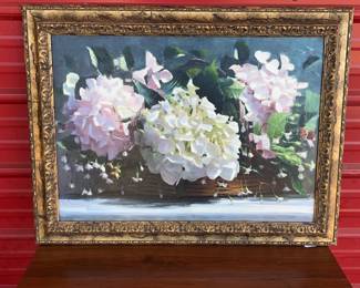 "Hydrangeas" Oil on Canvas by Anatoliy Seng