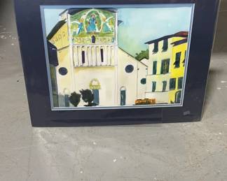 "Lucca Italy" Watercolor by Kenneth A. Primos