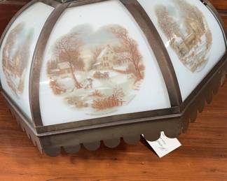 Currier and Ives Hanging Light