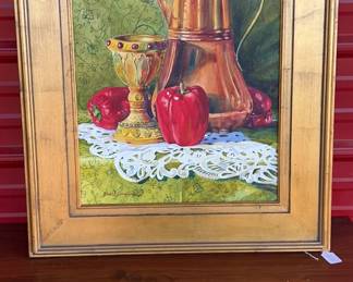Still Life Acrylic on Board by Vicki Armstrong