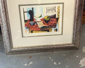 Still Life w/ Mandolin Picasso Collection Domain Lithograph