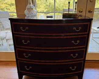 Banded Mahogany Bachelor's Chest