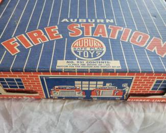 Auburn rubber fire station mint in box