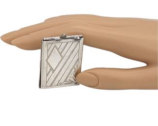 #222 • Vintage Sterling Locket with Swing Photo Holder
