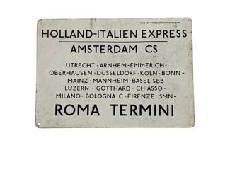 #5 • Dutch European Metal Transit Sign
