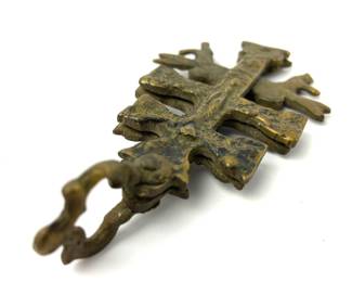 #62 • Vintage Bronze Cross of Caravaca
