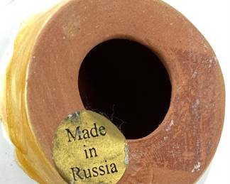 #54 • Two Russian Cupid Ceramic Figurines
