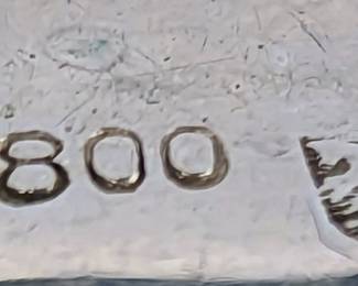 #33 • .800 Continental Silver Mini Trays 80% Silver - Set of 13
