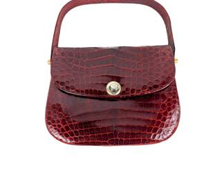 #95 • Caiman Industria Leather / Alligator Purse - Argentina
