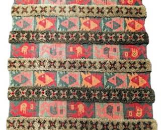 #29 • Vintage Hand Knotted Wool Tapestry 