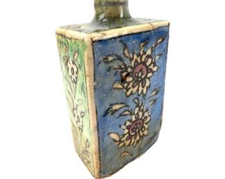 #155 • Antique Persian Iznik Glazed Bottle
