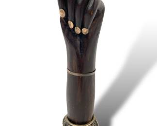 #52 • Large Figa Pendant in Wood and Metal
