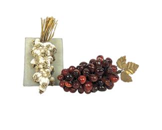 #72 • Vintage Miniature Grape Agates & Hanging Garlic Clusters
