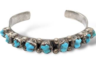 #179 • Turquoise and Sterling Cuff Bracelet
