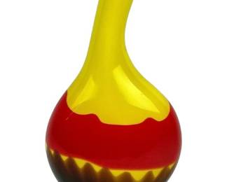 #146 • Fused Colorful Art Glass Vase
