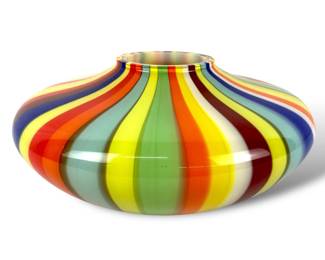 #126 • Rosenthal Studio Line Multicolor Art Glass Vase
