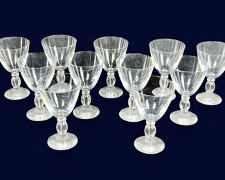 #68 • Mikasa Crystal Wine Glasses set of 11
