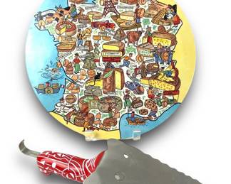 #159 • Pylones Dachshund Filou Pie Server & Melamine Charcuterie Board - France
