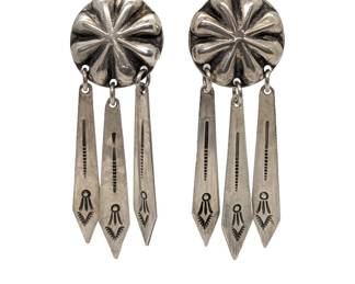 #181 • Sterling Native American Dangle Earrings
