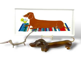 #154 • Dachshund Lovers Collection - Pen, Figurine & Tray
