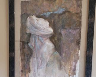 Watercolor of Muslim woman