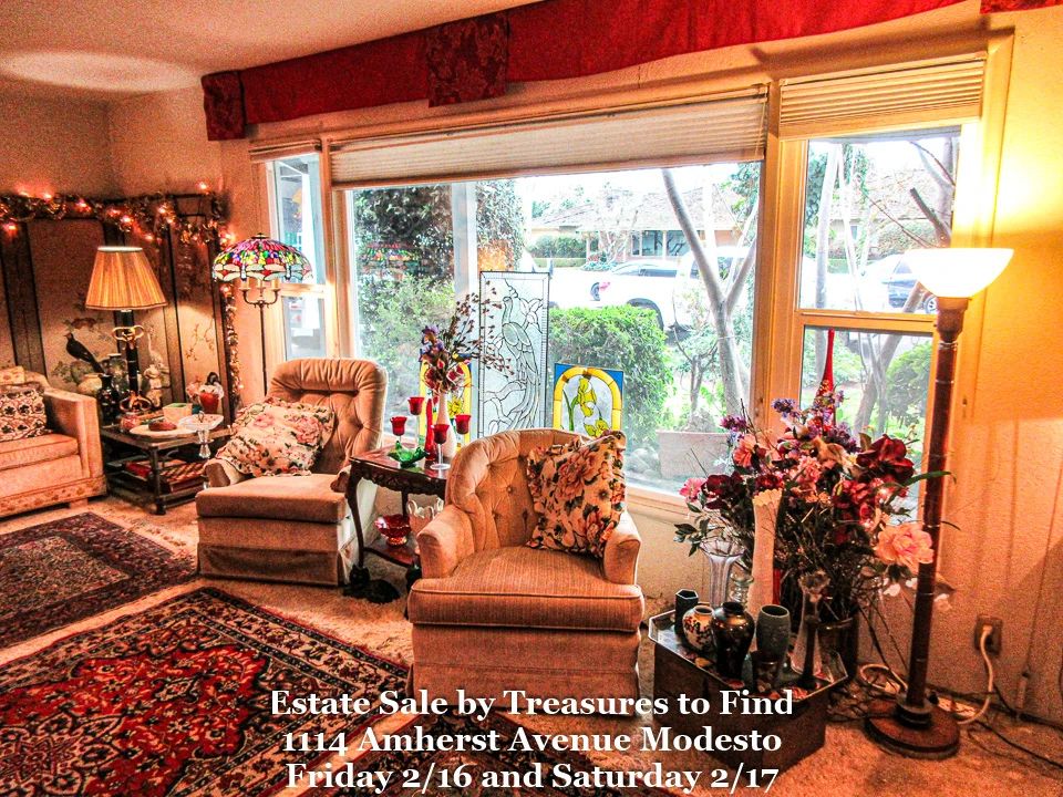 Grand Estate Sale in Modesto by Treasures to Find starts on 2/16/2024