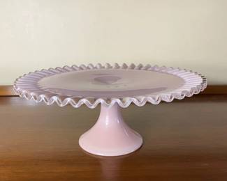 50s Milkglass Cake Stand