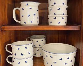 Blue Ducks Porcelain